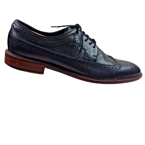 SAOLA Scarpe eleganti Aston grigie da uomo Lovorwen Oxford a coda di rondine taglia 11M pelle nera