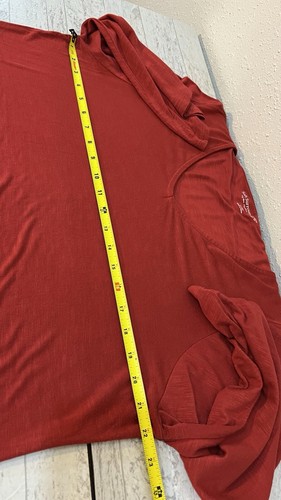 Top tunica rosso extra large SOFT ENVIRONMENT taglia XL maniche a campana Longuelook - Foto 7 di 8