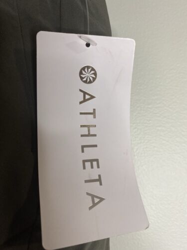 Athleta Soho Skort Women 16T Charcoal Gray Liner Zip Pockets Hiking Active NWT - Picture 2 of 9