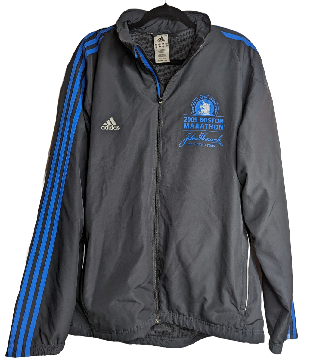 2009 BOSTON MARATHON Men's Adidas Climacool Full-Zip Jacket, XL