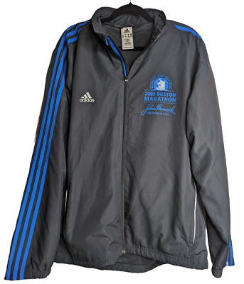 2009 BOSTON MARATHON Men's Adidas Climacool Full-Zip Jacket, XL
