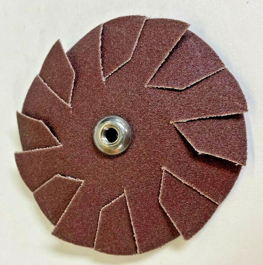 2-1/2" 100 GRIT MERIT ALUMINUM OXIDE OVERLAPPED SLOTTED DISCS AB10761 LOT OF 100