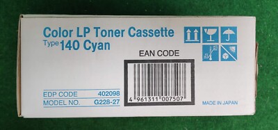 Ricoh Color LP Toner Cassette Type 140 EDP Code 402098 Cyan 6500 Seiten