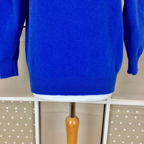 Highland Home Industries Wool Jumper Medium 38 Blue Statement Buttons Knit - Picture 5 of 15