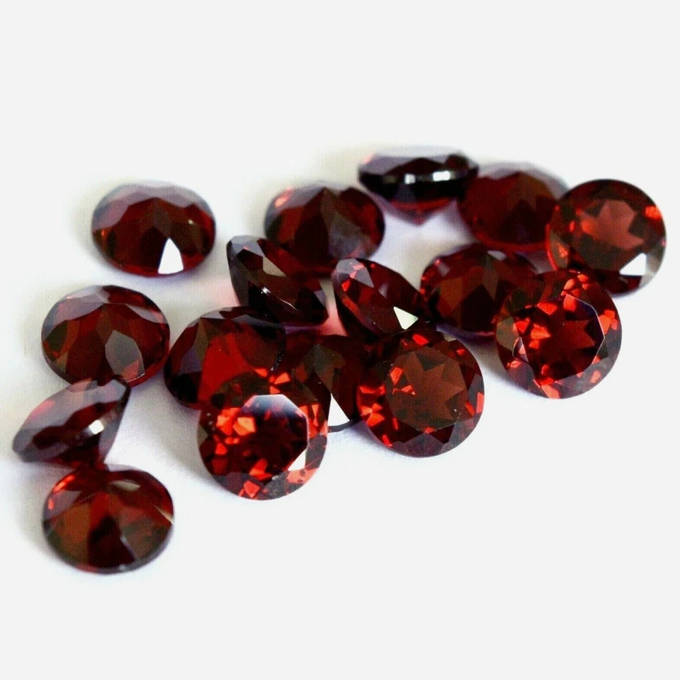 Wholesale Lot 7mm Round Cut Natural Mozambique Garnet Loose Calibrated Gemstone - Image 2 of 4