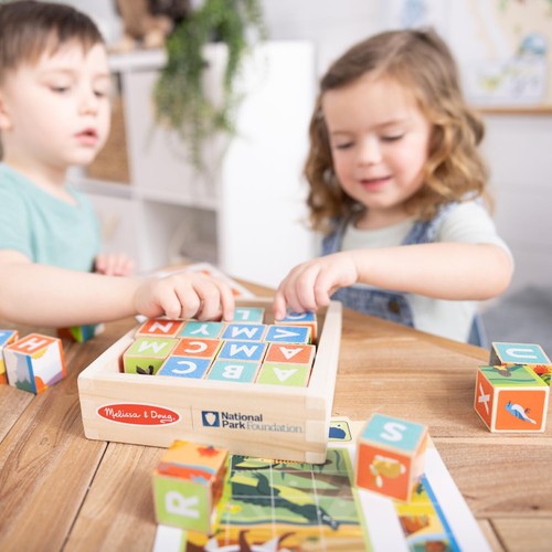 Melissa And Doug Alphabet And Animals Cube Puzzle 24 Piece - Picture 3 of 5