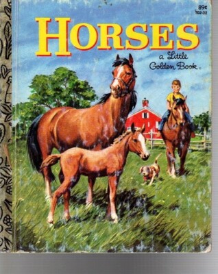 HORSES--Little Golden Book--FREE SHIPPING | eBay