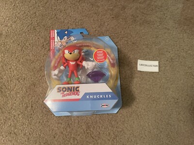 Jakks Pacific Sonic The Hedgehog Knuckles w Purple Emerald 4  Figure NEW 2024