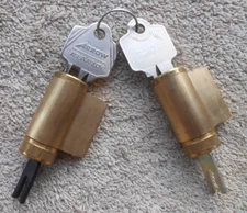 (2) Arrow ASSA Abloy Security KiK Cylinder with 2 same keys