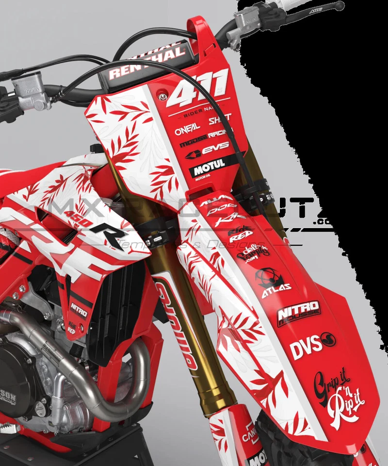 Graphic Kit Vinyl Wrap Decal motocross 2021-2023 Honda CRF 250 450 MX PHOENIX - Image 2 of 4