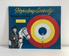 Vintage Magnetic Dart Game Target Hopalong Cassidy USA Zielscheibe mit OVP
