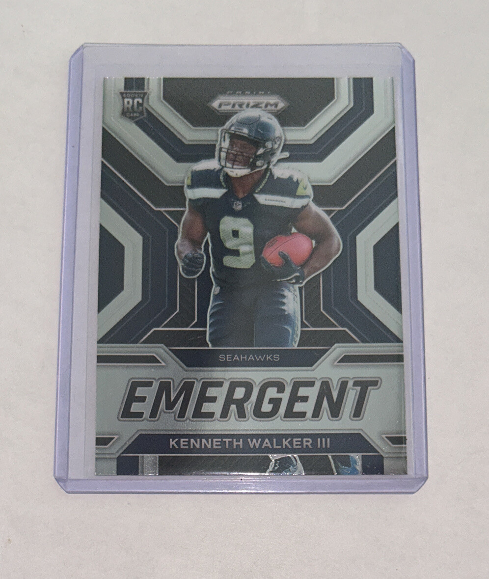 2022 Panini Prizm - Emergent Silver Prizm #E-12 Kenneth Walker III