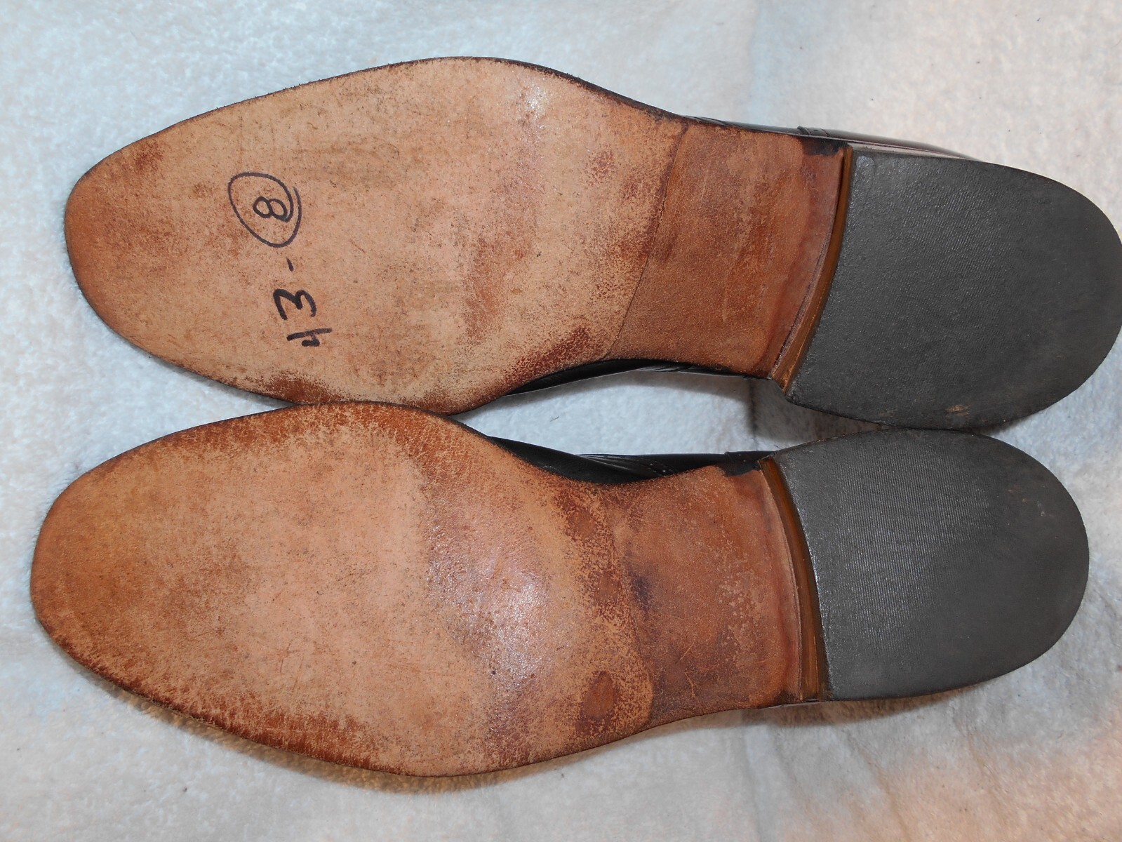 Vintage Hanover Embassy Collection Mens Black Leather Wingtip Medallion Loafer10