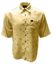 Camisa Jackard Sólida Manga Corta Diseño Cristo Hecha en EE. UU. Camisa Vaquera Western