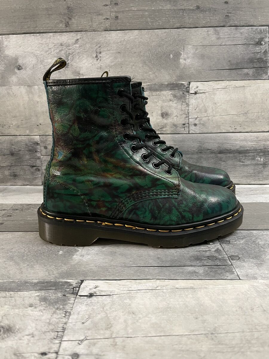 Dr Martens 1460 - 8 eye Teal Green rub off boots UK 5 US 6 M Dr Martens 1460 - 8 eye Teal Green rub off boots UK 5 US 6 M