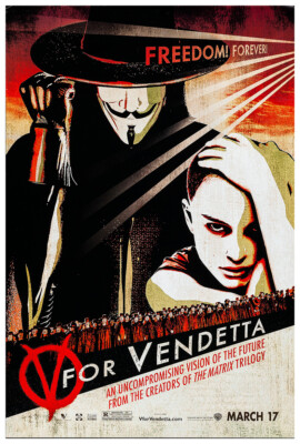 V for Vendetta  - Natalie Portman - Movie Poster - 2006 - Teaser #1