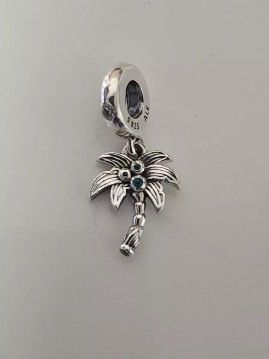 AUTHENTIC PANDORA PALM TREE COCONUTS DANGLE CHARM 799438C01