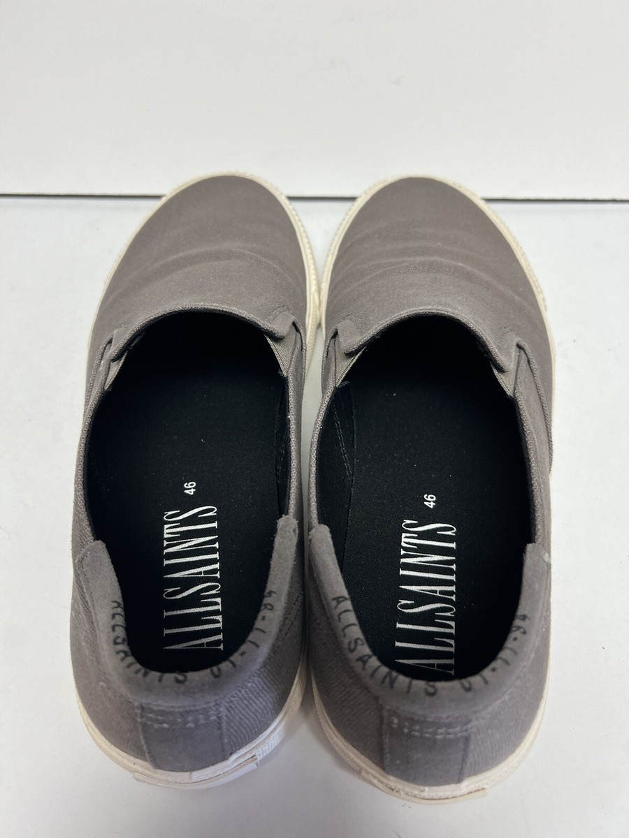 All Saints Men\'s size 42 mannys Slip-On Canvas Sneakers - Gray AllSaints Men main image 4