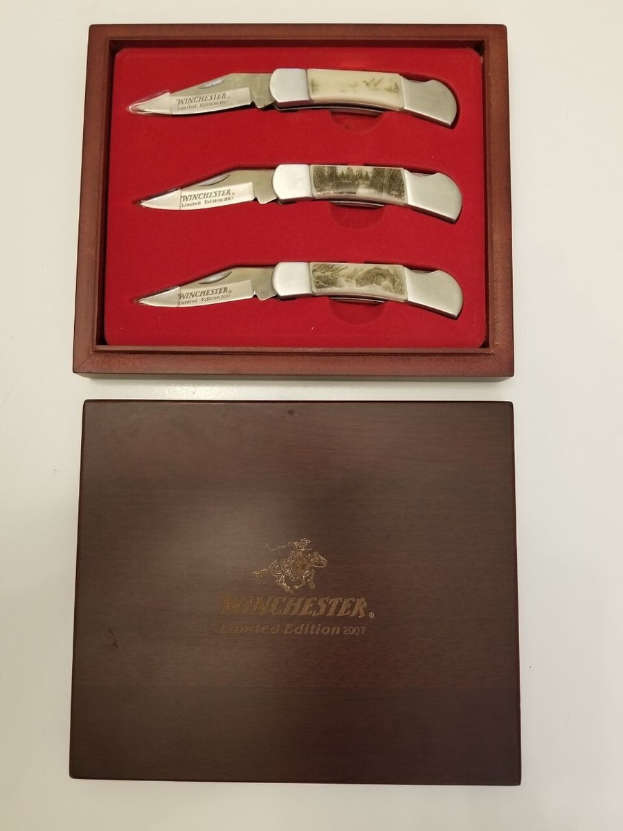 Winchester Limited Edition 2007 Pocket knifes Gift Set Of Three