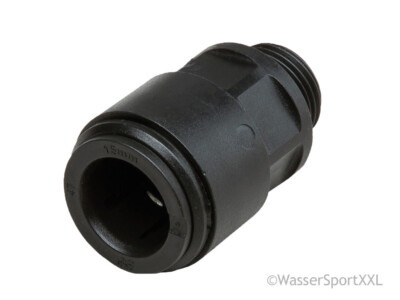 JOHN GUEST Speedfit 15 Adapter mit Außengew. 3/8' schwarz für 15mm Rohr