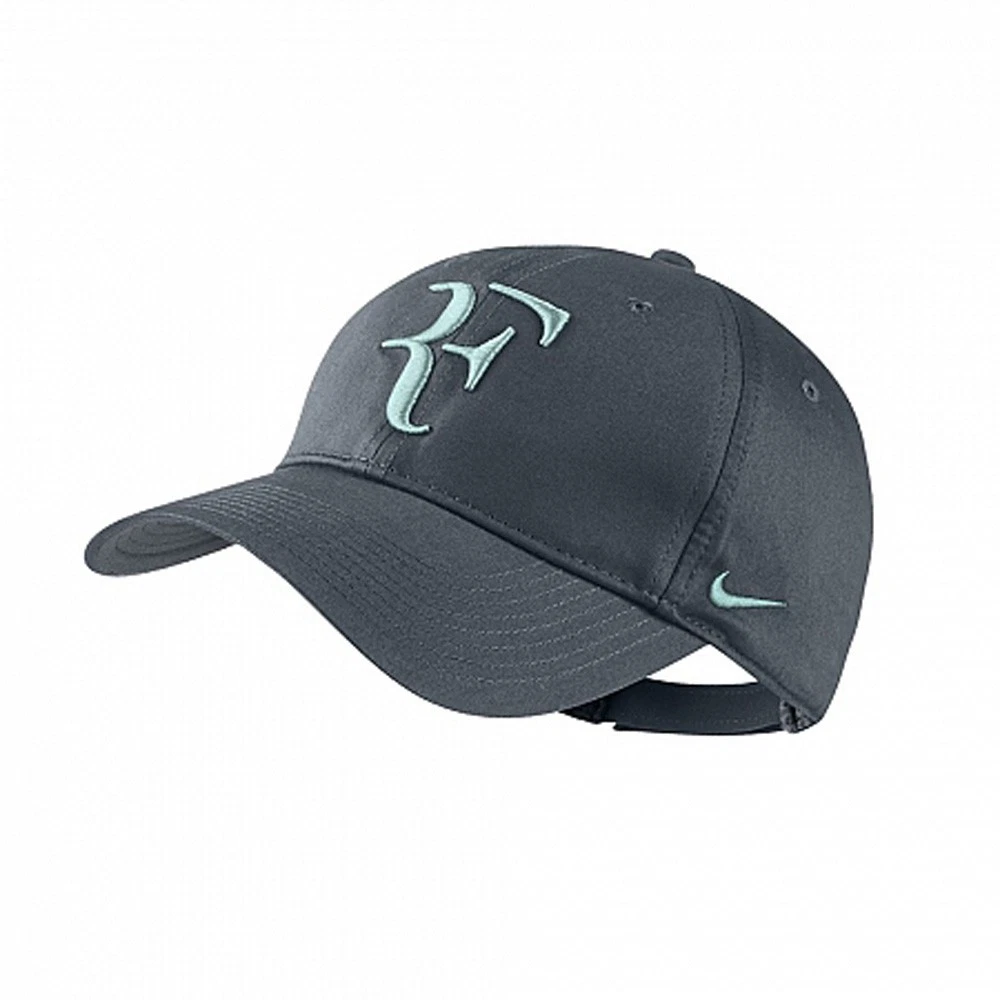 Nike RF Roger Federer Hat Cap Dark Armory Blue Tennis Dri Fit 371202-443 |