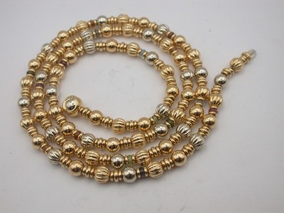 außergewöhnliche lange Kette bicolor  Gold 750 Wempe Wien Handarbeit