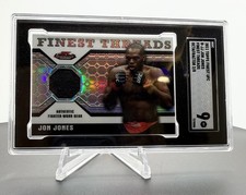 2011 Topps /8 Finest UFC Threads Relics Jon Jones #R-JJ Octa-Fractor SGC 9 RARE