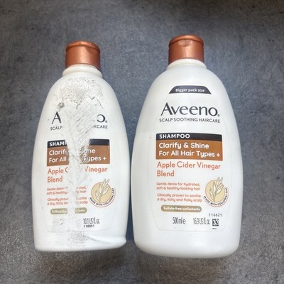 Aveeno Clarify & Shine Apfelessig Mischung Shampoo 300ml & 500ml KRATZER
