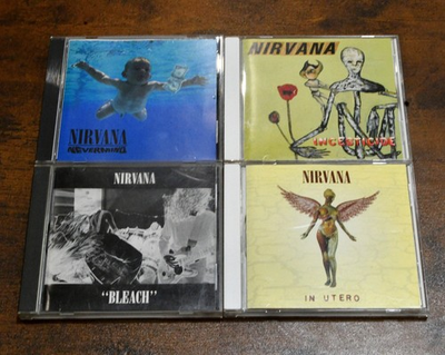 #ad #ad Used Nirvana cd x 4 Nevermind Bleach In Utero InCesticide $60.00