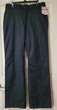 Dickies 774F Original Fit Black Work Pants Women's Size 12 R Inseam 31" Waist 36