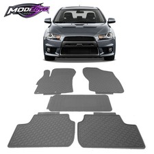 For 08-17 Mitsubishi Lancer Oe Style All Weather Floor Mats Carpets Latex Gray