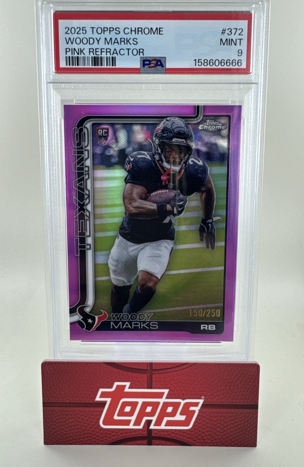 Woody Marks Topps Chrome #372 Pink Refractor