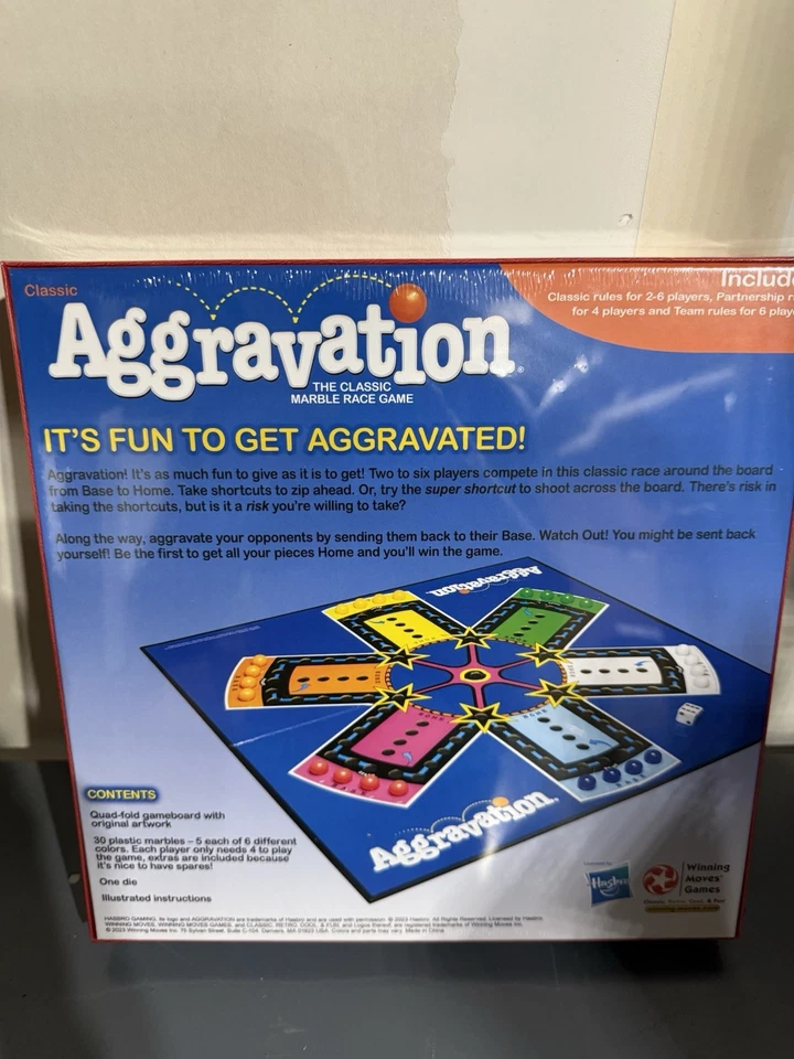 Juego de Mesa Aggravation - Juego Familiar Noche Niños y Adultos Original Retro Clásico Foto 2 de 2