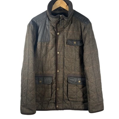 Herren Country Jacke Outdoor Pfauen Tweed Style Mantel Schießen Country