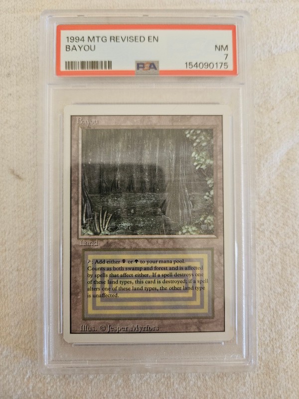 MTG 1994 Revised Bayou PSA 7