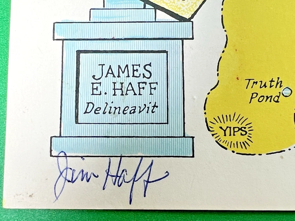 Land of Oz Color MAP L. Frank Baum Dick Martin Oz Club DOUBLE SIGNED Super RARE - Image 4 of 4