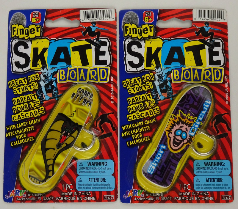 2 Finger Skate Boards Cobra Attack / Short Circuit Carry Chain Keychain JA-RU