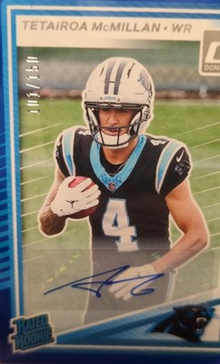 2025 Panini Donruss - Rated Rookie Tetairoa McMillan #314 Blue Autographs  /150