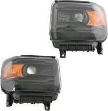 Headlight Assembly Set Headlights Driver Passenger Side Halogen Compatible wit