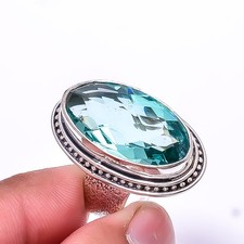 Apatite Handmade 925 Sterling Silver Ring S.7 R934017889, Christmas Gift