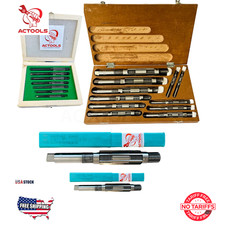 New Adjustable HV to H16 Hand Reamer 20 Pcs Set Sizes 1/4" - 2 7/32" USA ACTOOLS