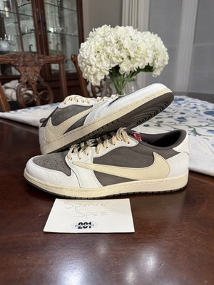 Size 13 - Jordan 1 Low OG x Travis Scott Reverse Mocha Worn 1x