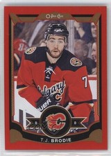 2015-16 O-Pee-Chee Red Border TJ Brodie #20 2a8