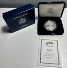 2010 W (West Point) American Eagle Silver Proof Coin in OGP with COA