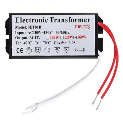 Electronic 75W Transformer 160W 120V Halogen Light Transformer 110V to 12V Elect