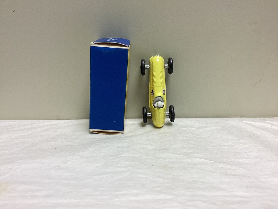 Lesney/Matchbox - No. 52 A, MASERATI 4CLT RACER, Original D Box, 1958, BPW, YLW