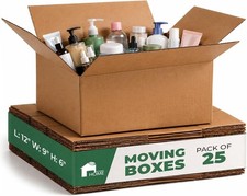 12x9x6" 25 Pack Extra Small Moving Boxes Made in USA