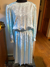 1980s blouson padded shoulder dress with pleats Bobby’s Girl made in USA 14