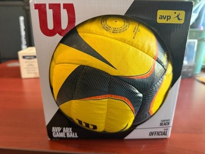 Wilson AVP OPTX Official Beach Volleyball Tour Match Game Ball - Black/Yellow