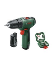 BOSCH EASYDRILL 1200 TRAPANO AVVITATORE CON 2 BATTERIE E 34 ACCESSORI EXTRA 